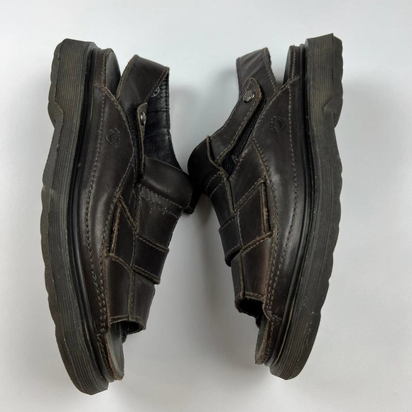 Doc Dr Martens Mens 12 Slingback Sandals Brown Leather Open Toe main image 5
